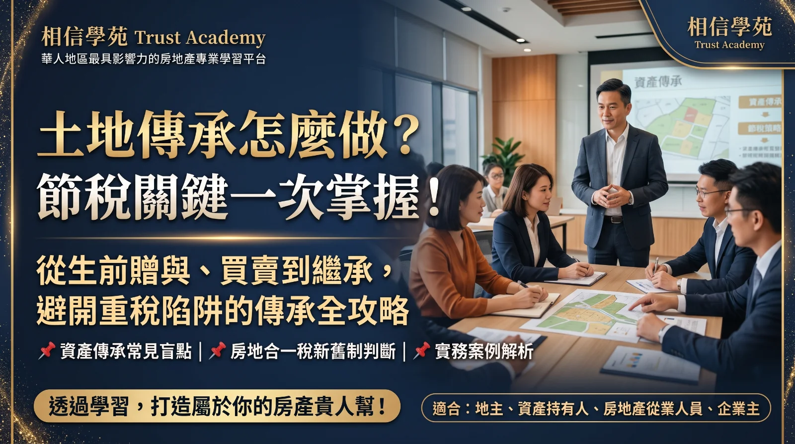 土地傳承怎麼做？別讓辛苦打拚的資產，全成了國稅局的重稅！2026 房地資產傳承與節稅全攻略